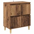 vidaXL Servírovacia skriňa Staré drevo 60 x 35 x 70 cm