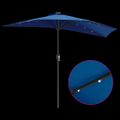 vidaXL Záhradný slnečník 294 x 150 x 223 cm Polyester a oceľ Azurblue