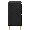 vidaXL Servírovacia skriňa Čierny dub 60 x 35 x 70 cm Kompozitné drevo