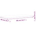 vidaXL Stolová doska 80x(36-40)x1,5 cm masívny buk