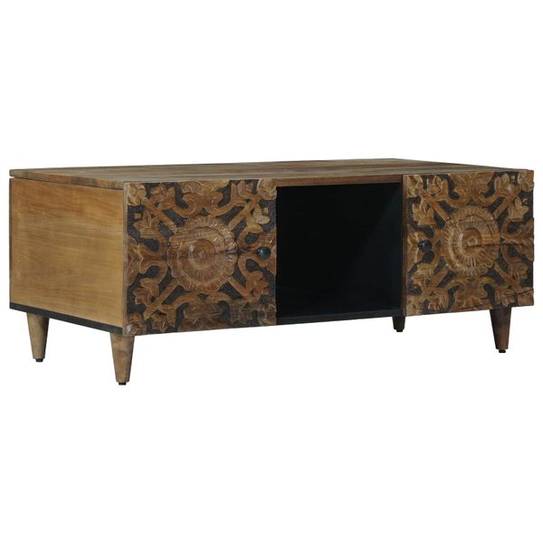 vidaXL Konferenčný stolík Hnedá 100 x 54 x 40 cm Masívne mango drevo