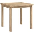 vidaXL Bočný stolík 45x45x45 cm teakový masív