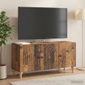 vidaXL TV skrinka 99 x 34,5 x 50 cm Staré drevo Kompozitné drevo