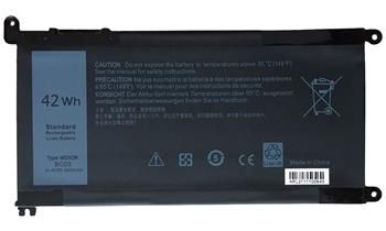 TRX baterie WDX0R/ 11,4V/ 3600 mAh/ Li-Ion/ Dell Inspiron 5368 5378 5379 5482 5565 5567 5568 5570 7560/ neoriginálna Baterie, pre notebook, 11,4V, 3600mAh, 42Wh, kompatibilná s WDX0R, 451-BBVN, pre Dell Inspiron 5368, 5378, 5379, 5482, 5565, 5567
