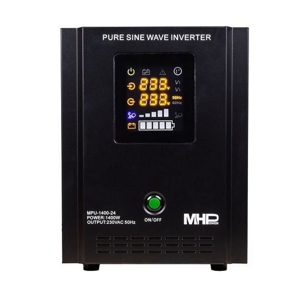 Záložný zdroj MHPower MPU-1400-24, UPS, 1400W, čistý sinus, 24V