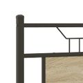 vidaXL Posteľný rám bez matraca dub sonoma 140x190 cm kompozitné drevo