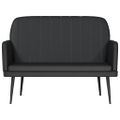 vidaXL Lavička čierna 107x80x81 cm umelá koža