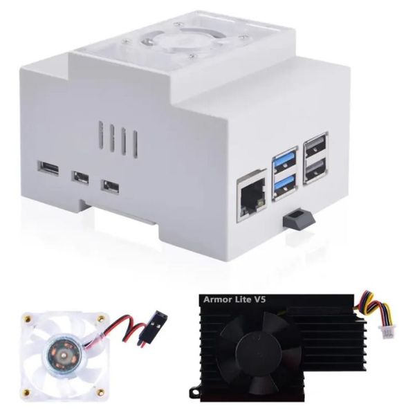 RASPBERRY Pi 5 DIN Krabička s chladičom (DSK018)