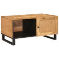 vidaXL Konferenčný stolík Prírodná 80 x 50 x 40 cm Masívne mango drevo