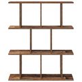 vidaXL Stenná polica Staré drevo 80 x 20 x 96 cm Kompozitné drevo