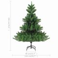 vidaXL Umelý vianočný stromček jedľa Nordmann LED a gule zelený 180 cm