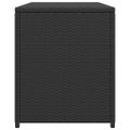 vidaXL Záhradný úložný box čierny 120x50x60 cm polyratanový