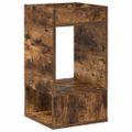 vidaXL Koncový stôl 2 ks Dymová dub 30 x 30 x 56 cm Kompozitné drevo