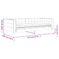 vidaXL Denná posteľ s matracom ružová 90x200 cm zamat