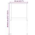 vidaXL Rámy na pracovné stoly 2 ks kovové 55x(69x95,5) cm čierne