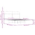 vidaXL Posteľný rám bez matraca 150x200 cm hnedý dub kompozitné drevo