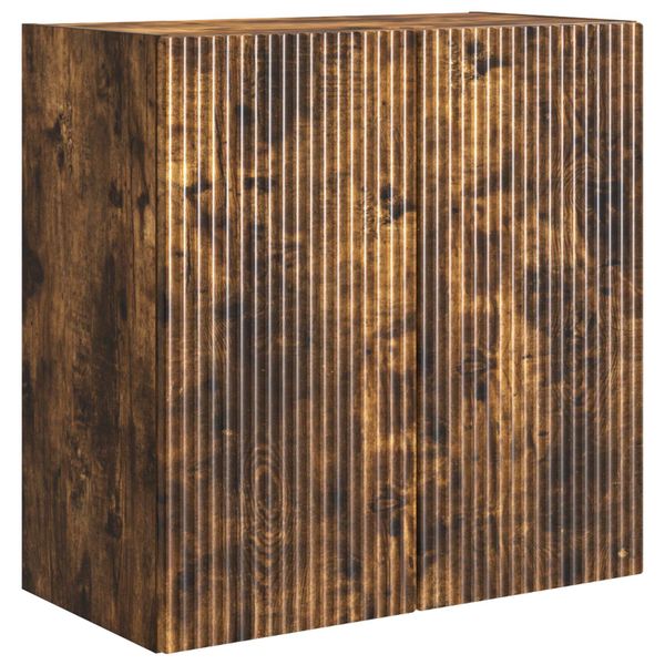 vidaXL Nástenná skrinka Dymový dub 59 x 31 x 60 cm Kompozitné drevo