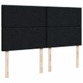 vidaXL Posteľný rám boxspring s matracom čierny 180x200 cm látka
