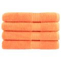 vidaXL Prémiové uteráky do sauny SOLUND 4ks oranžová 80x200cm 600 g/m2
