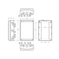 Skriňa 3954 AcquaBOX IP65, bez modulov, 500x330x135mm