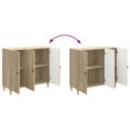 vidaXL Servírovacia skriňa Dub sonoma 89 x 34,5 x 80 cm