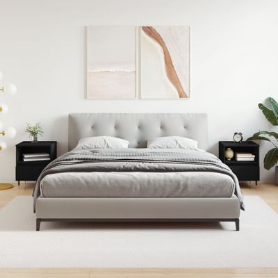 vidaXL Nočné stolíky 2 ks čierne 40x35x50 cm kompozitné drevo