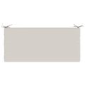 vidaXL Vankúš na lavičku SOEST 100% polyester Biela 110 x 50 x 5 cm