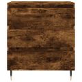 vidaXL Komoda dymový dub 60x35x70 cm spracované drevo
