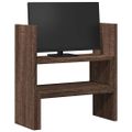 vidaXL Stolový organizér nastav. hnedý dub 40x17x41 cm kompozit. drevo