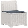 vidaXL 3-miestna záhradná pohovka s vankúšmi v ratanovom vzhľade PP