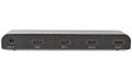 NEDIS HDMI přepínač/ 3x HDMI vstup/ 1x HDMI výstup/ 4K@60Hz/ dálkové ovládání/ box/ kov/ antracit Prepínac, switch, 3× HDMI vstup, 1× HDMI výstup, manuální, 4K pri 60Hz, podpora 3D, kov, cerný