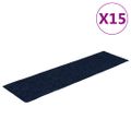 vidaXL Schodové rohože, samolepiace, 15 ks, 76x20 cm, námornícke, obdĺžnikové