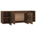 vidaXL TV skrinka hnedý dub 130x35x50 cm drevotrieska