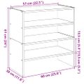 vidaXL Stojany na topánky 2 ks stohovateľné dub artisan 60x30x30,5 cm