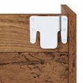 vidaXL Skriňa na topánky 60 x 18 x 90 cm Kompozitné drevo Staré drevo