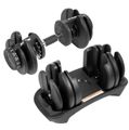 Automatická nastaviteľná liatinová činka 24 kg REBEL ACTIVE RBA-2303 Automatická nastavitelná litinová činka 24 kg REBEL ACTIVE RBA-2303