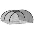 vidaXL Sieť na baseballové odpaly čierna 600x400x250 cm polyester