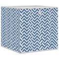 vidaXL skladacie úložné boxy 4 ks Modrá 32x32x32 cm Netkaná textília