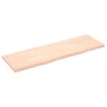 vidaXL Kúpeľňová doska 160x50x(2-4) cm neošetrený masív