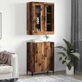 vidaXL Highboard 2 ks Staré drevo 69,5 x 34 x 180 cm Kompozitné drevo