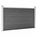 vidaXL Sada plotových panelov WPC 526x105 cm čierna