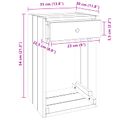 vidaXL Nočný stolík Hnedá 63 x 30 x 79 cm Masívne mahagónové drevo