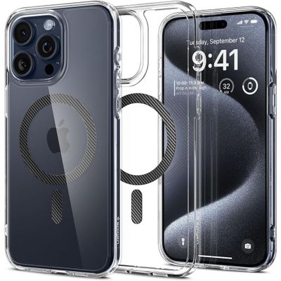 Obal Spigen Ultra Hybrid Magsafe pre iPhone 15 Pro 6,1" uhlíkové vlákno