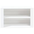 vidaXL Regál na topánky biely 75x35x45 cm spracované drevo