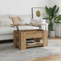 vidaXL Konferenčný stolík Artisan Dub 79x49x41 cm Upravené drevo