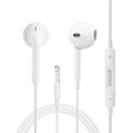BWOO káblové slúchadlá 3,5 mm stereo biela