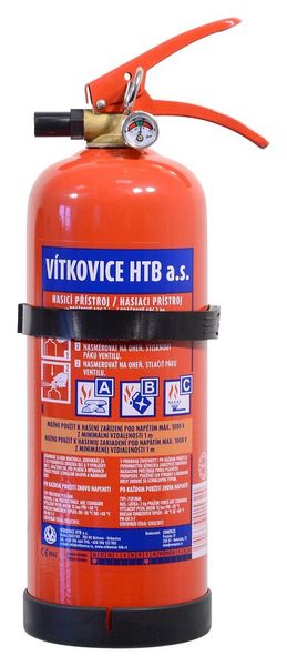 Has_iaci prístroj práškový 2 kg ABC
