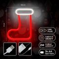 Neonová LED VIANONNÁ PONOŽKA biela červená FLNE23 Forever Light