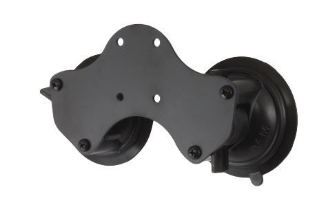 RAM Mounts úchyt s dvoma prísavkami na sklo s priemerom 84 mm, AMPS vzor dier, RAM-B-189BU