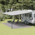 vidaXL Stanový koberec antracitovo-biely 400x700 cm HDPE